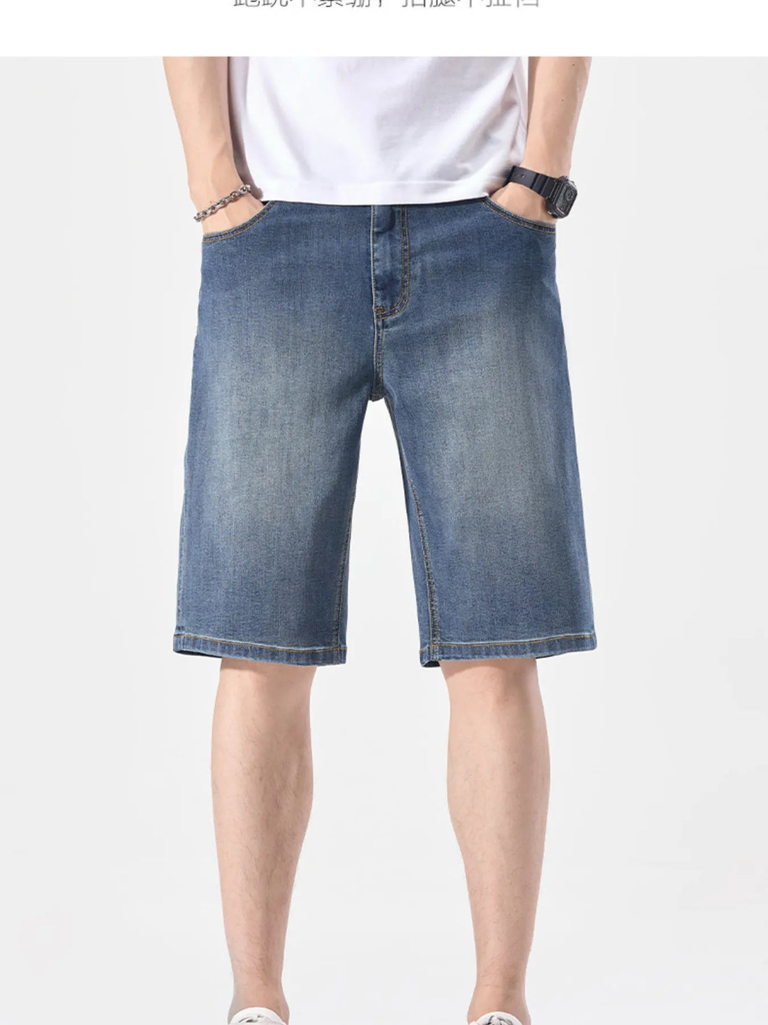 Men's Wash Casual Denim Shorts - cas7m