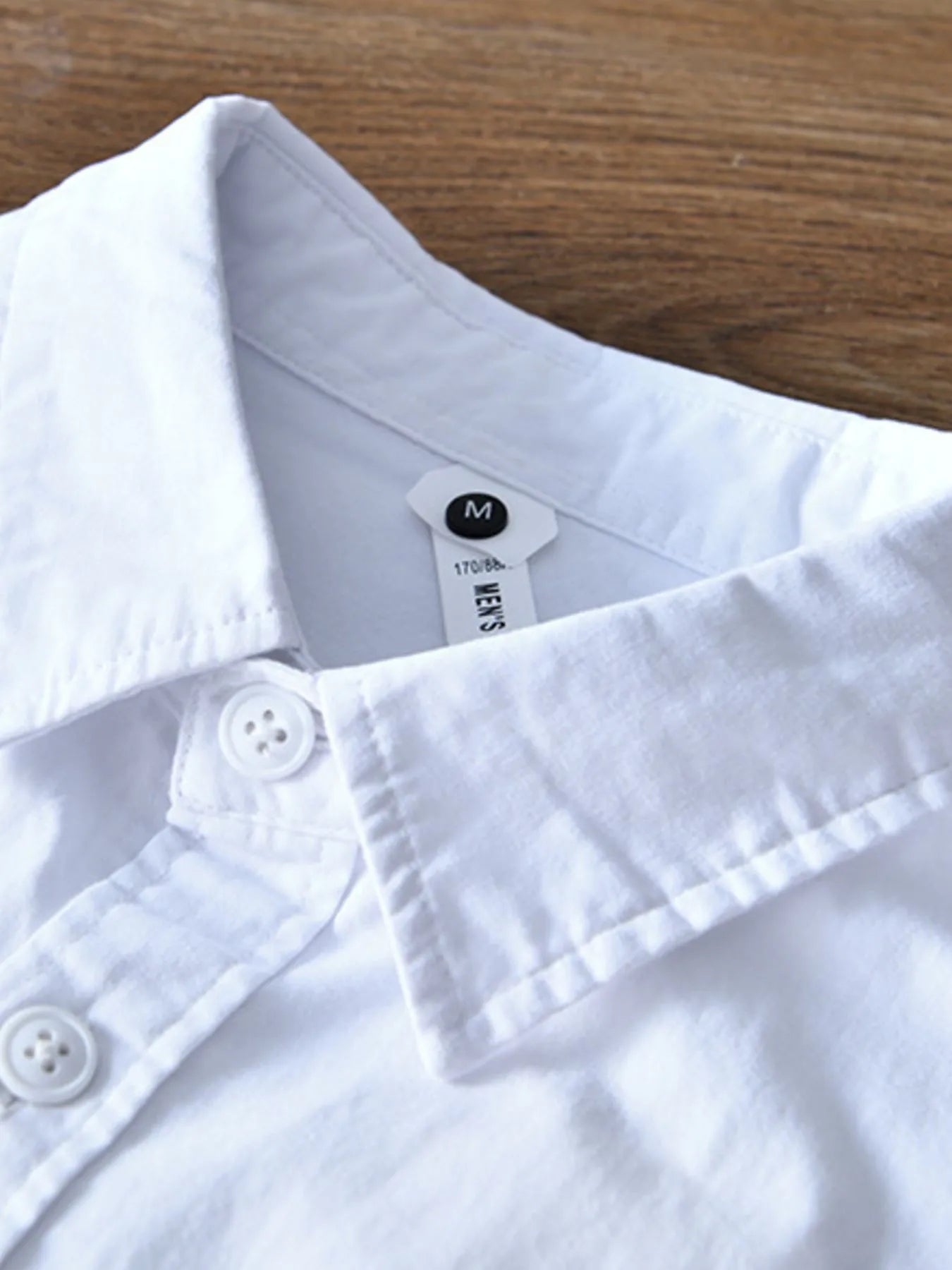 Men's Plus Size Button Up Long Sleeve Shirt - cas7m