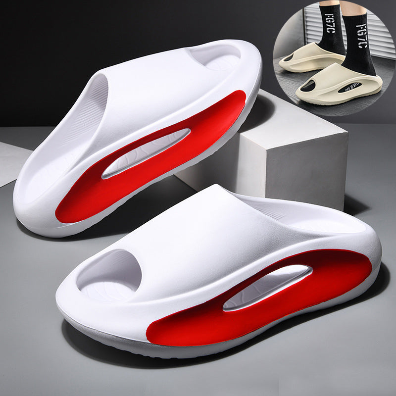 Ins Slippers Women Men Peep Toe Slipper Summer Hollow Unisex Sports Beach Shoes - cas7m
