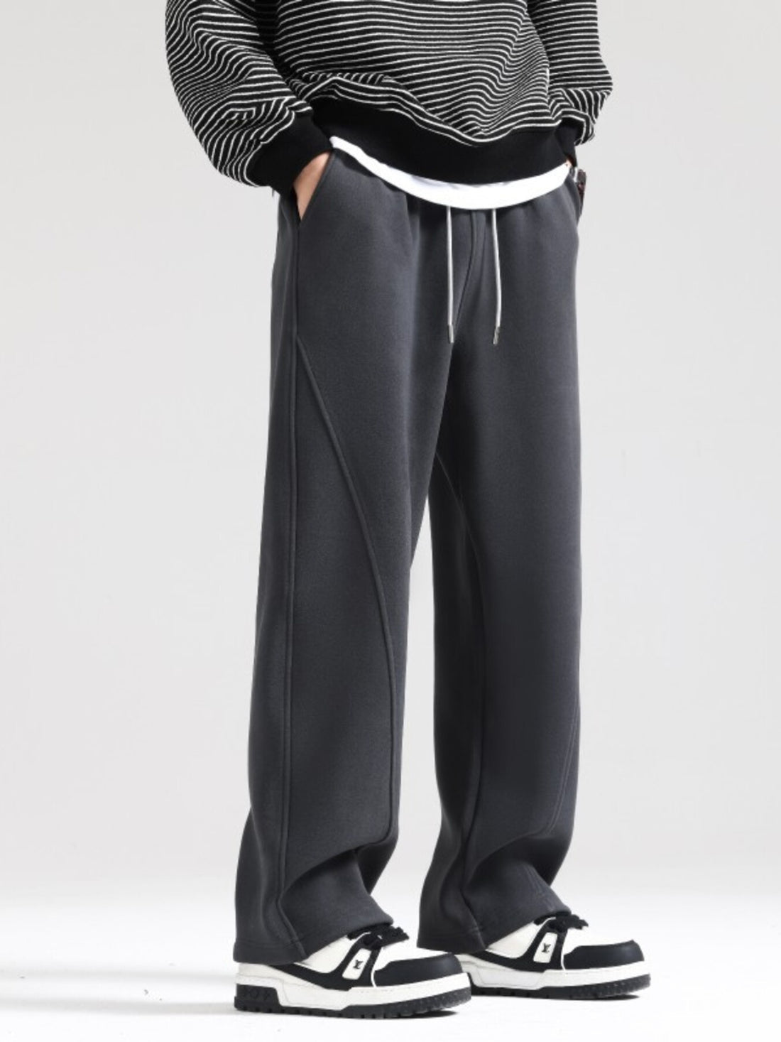 Men's Plus Size Wide Leg Casual Pants - cas7m