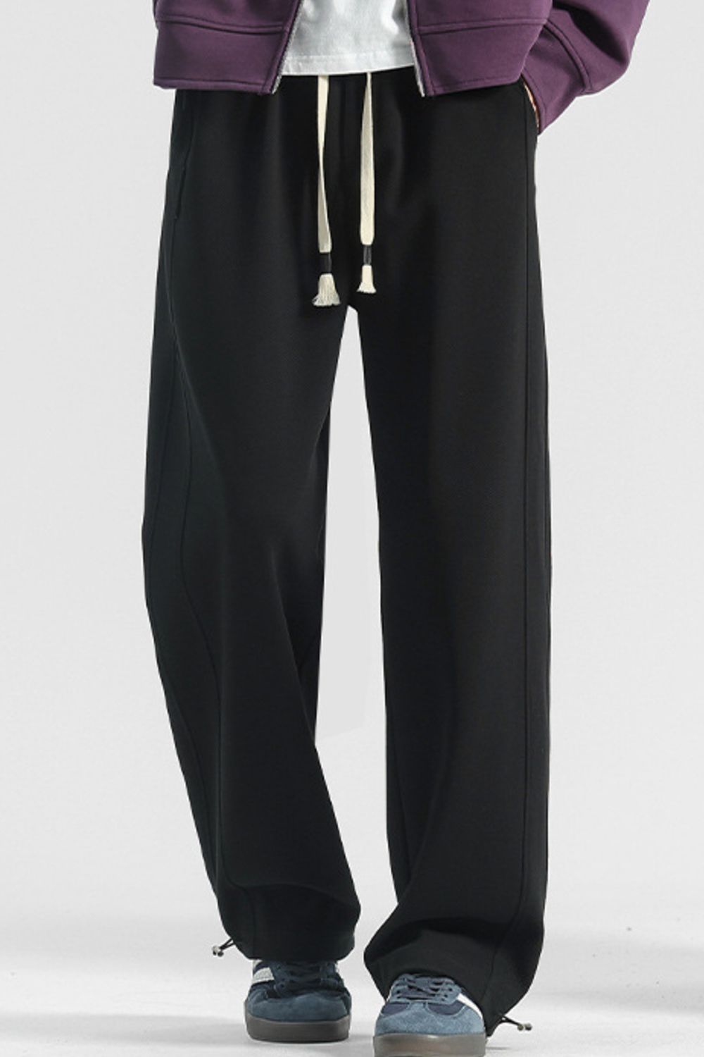 Men's Plus Size Casual Loose Fit Drawstring Sweatpants - cas7m