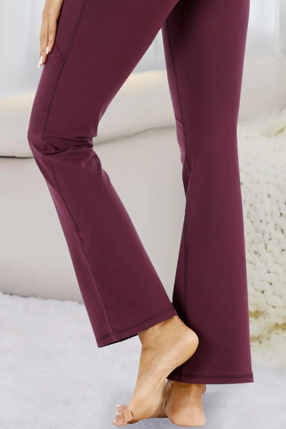 Pocketed High Waist Active Pants - cas7m