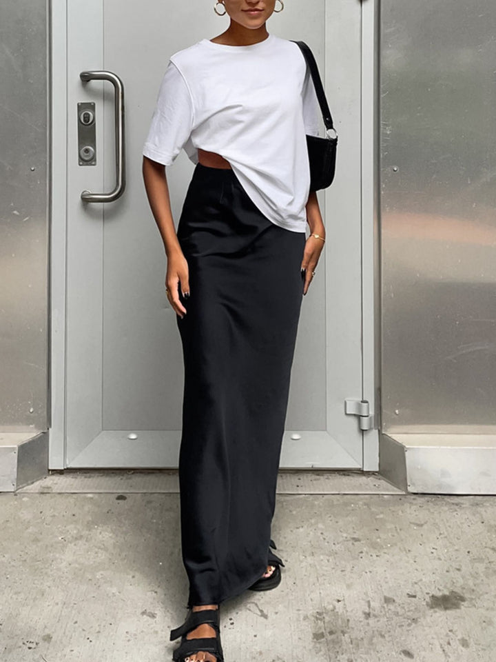 High Waist Maxi Skirt - cas7m