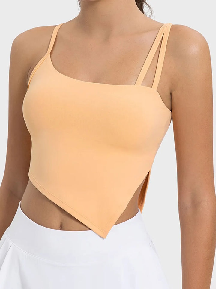 Millennia Slit Asymmetrical Neck Active Cami - cas7m