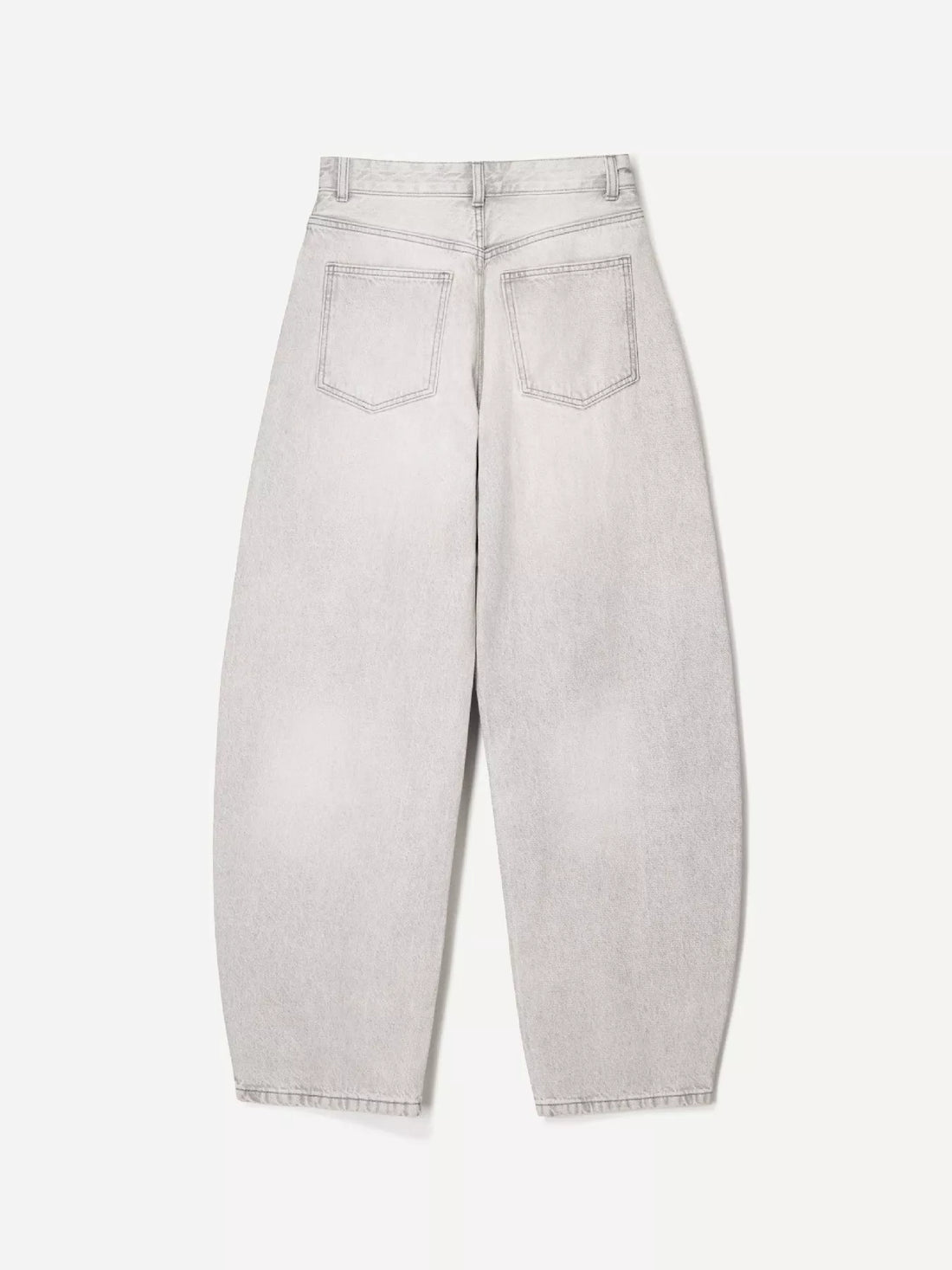 Wide Leg Washed Jeans - cas7m