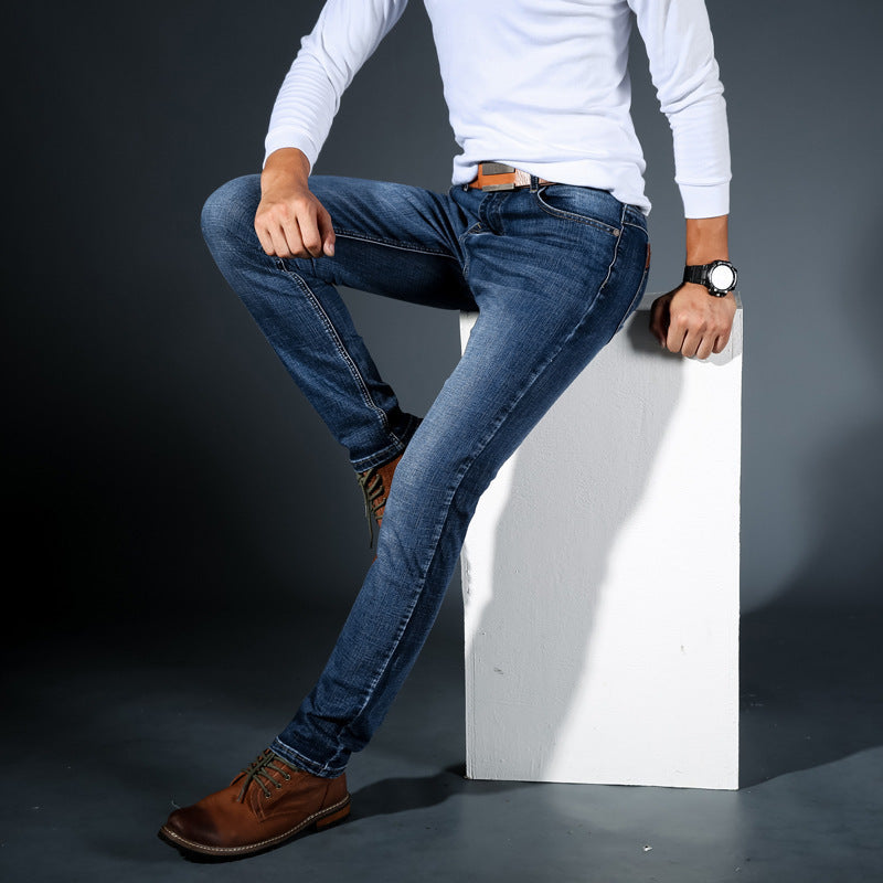 Men's casual Slim small straight tube trousers - cas7m