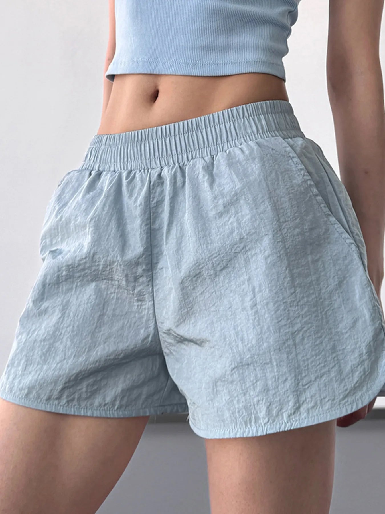 Elastic Waist Active Shorts - cas7m