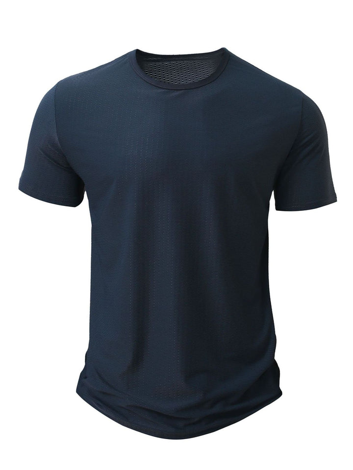 Men's Full Size Breathable Quick-Dry Active T-Shirt Plus Size - cas7m