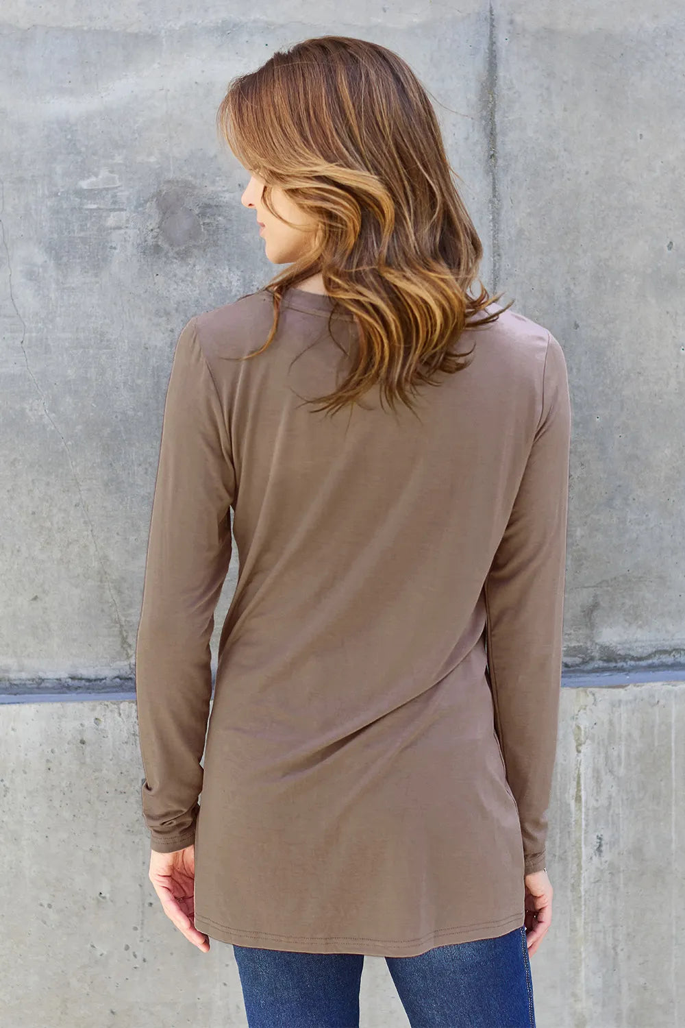 Basic Bae Full Size Round Neck Long Sleeve Top - cas7m