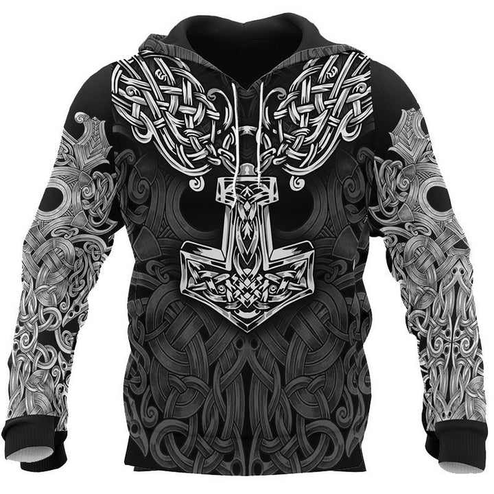 Digital 3D Printed Pullover Hoodie Fashion Hoodie - cas7m