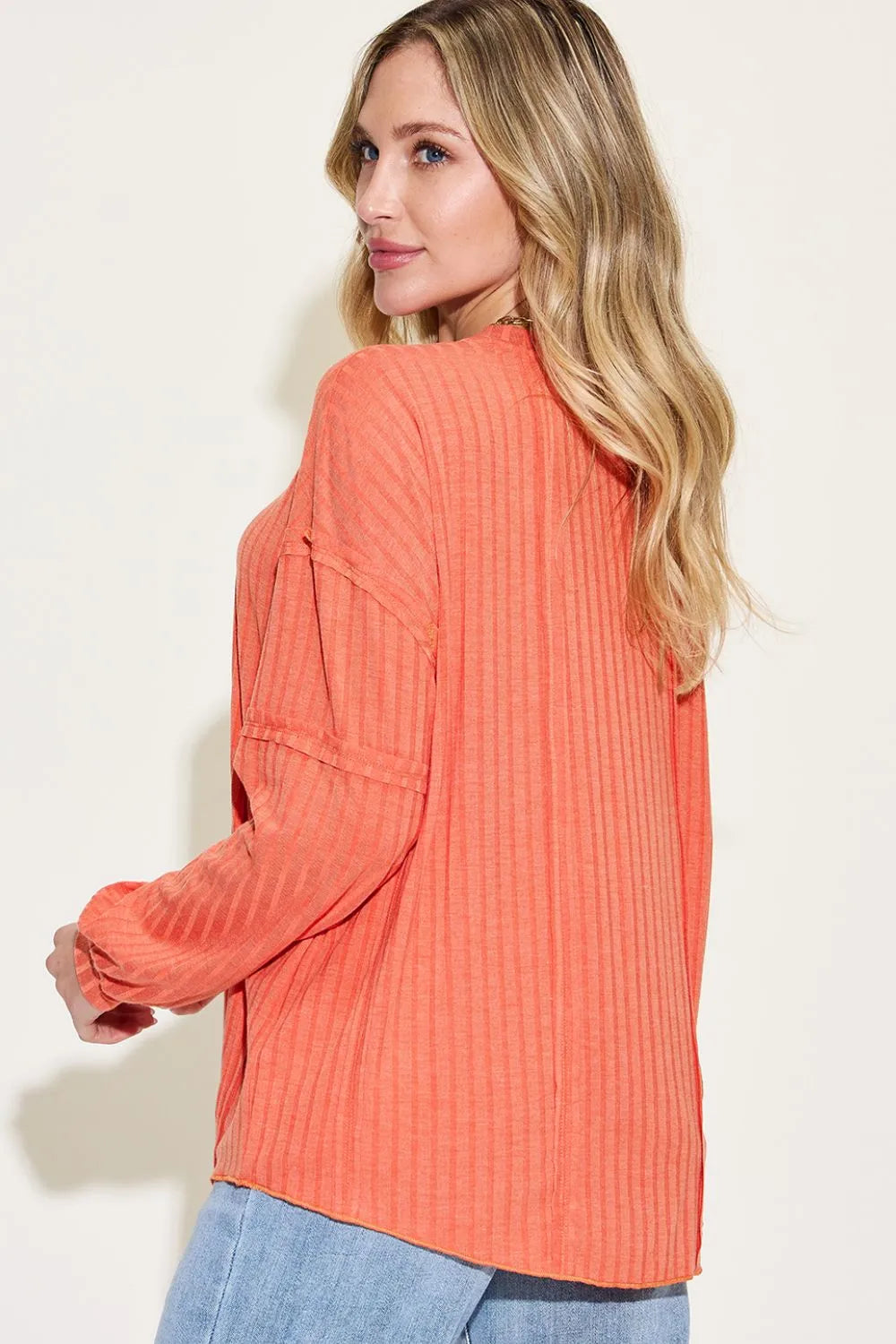 Basic Bae Full Size Ribbed Round Neck Long Sleeve T-Shirt - cas7m