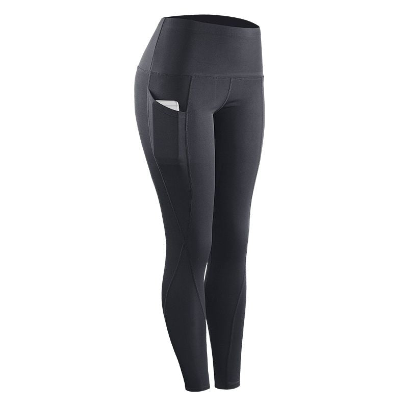 Women Compression Skinny Fitness Leggings Women Stretch Sportswear Casual Leggings Pants with Pocket - cas7m
