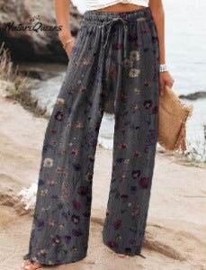 Casual Wide Leg Sports Trousers - cas7m