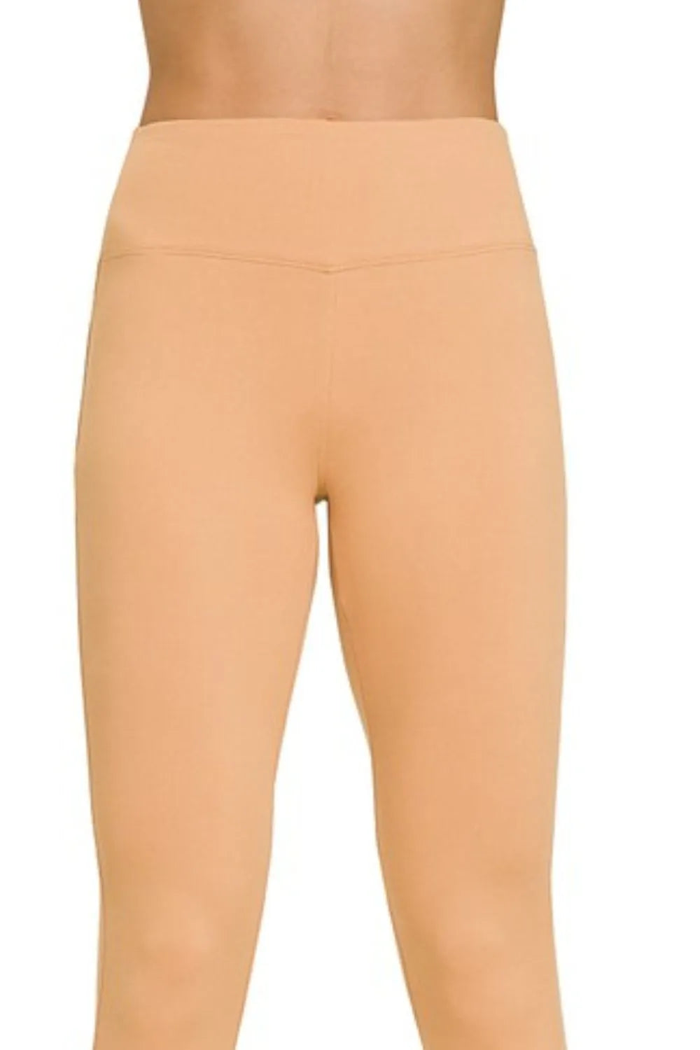 Zenana Microfiber Waistband Leggings - cas7m