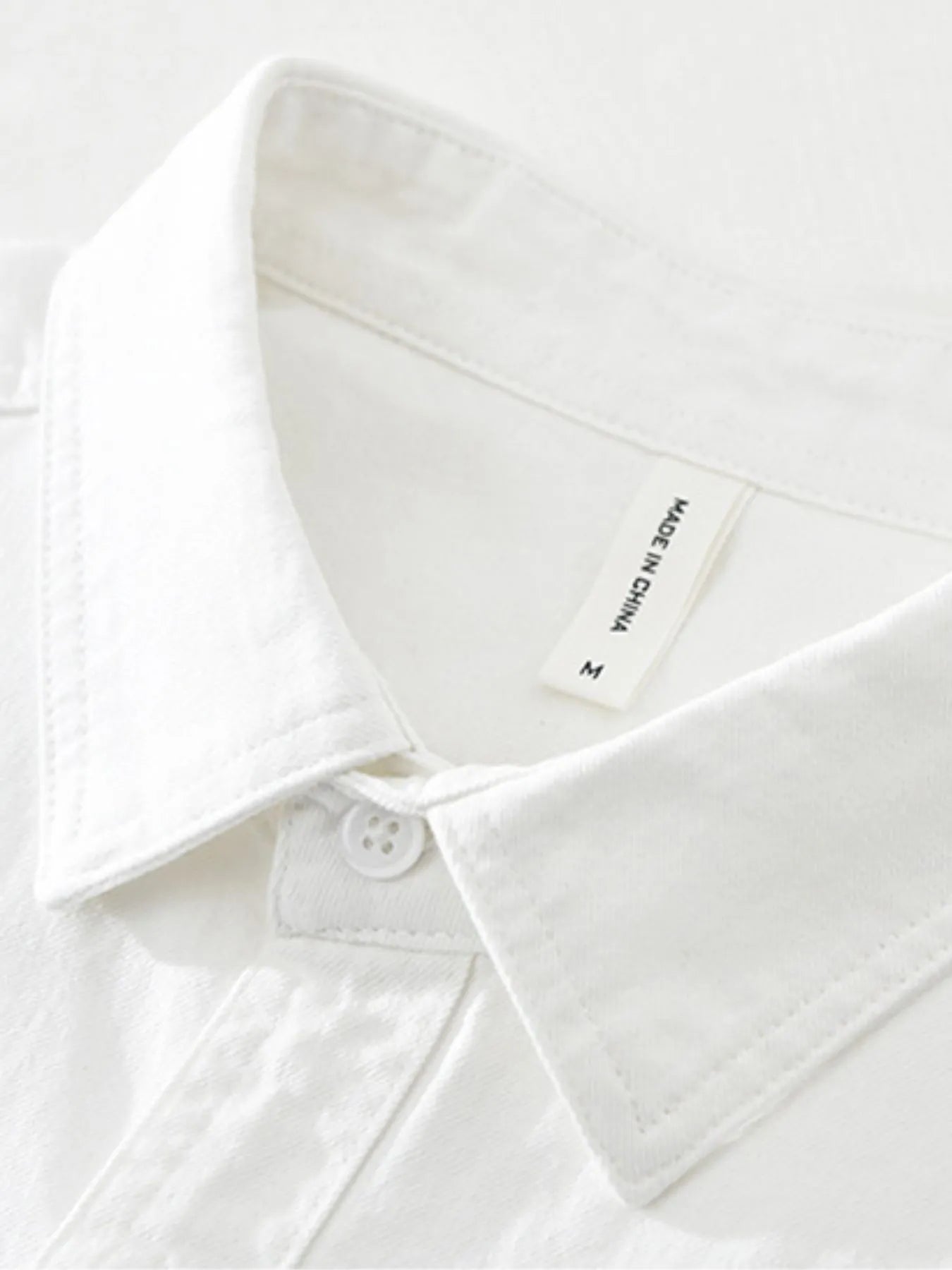 Men's Plus Size Button Up Long Sleeve Shirt - cas7m