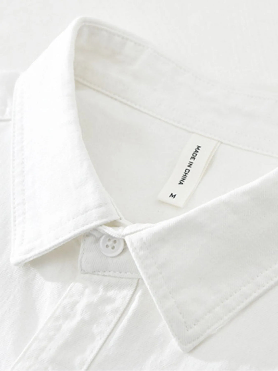 Men's Plus Size Button Up Long Sleeve Shirt - cas7m
