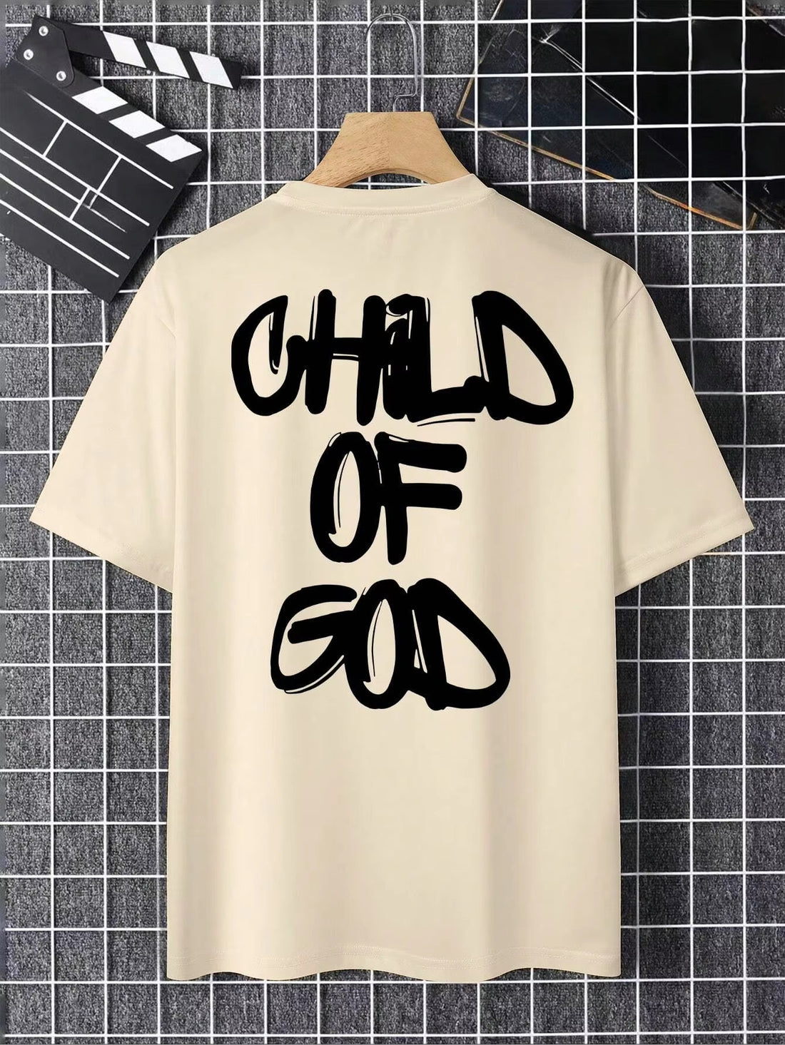 Personality Letter Pattern Oversized T-shirt Men - cas7m