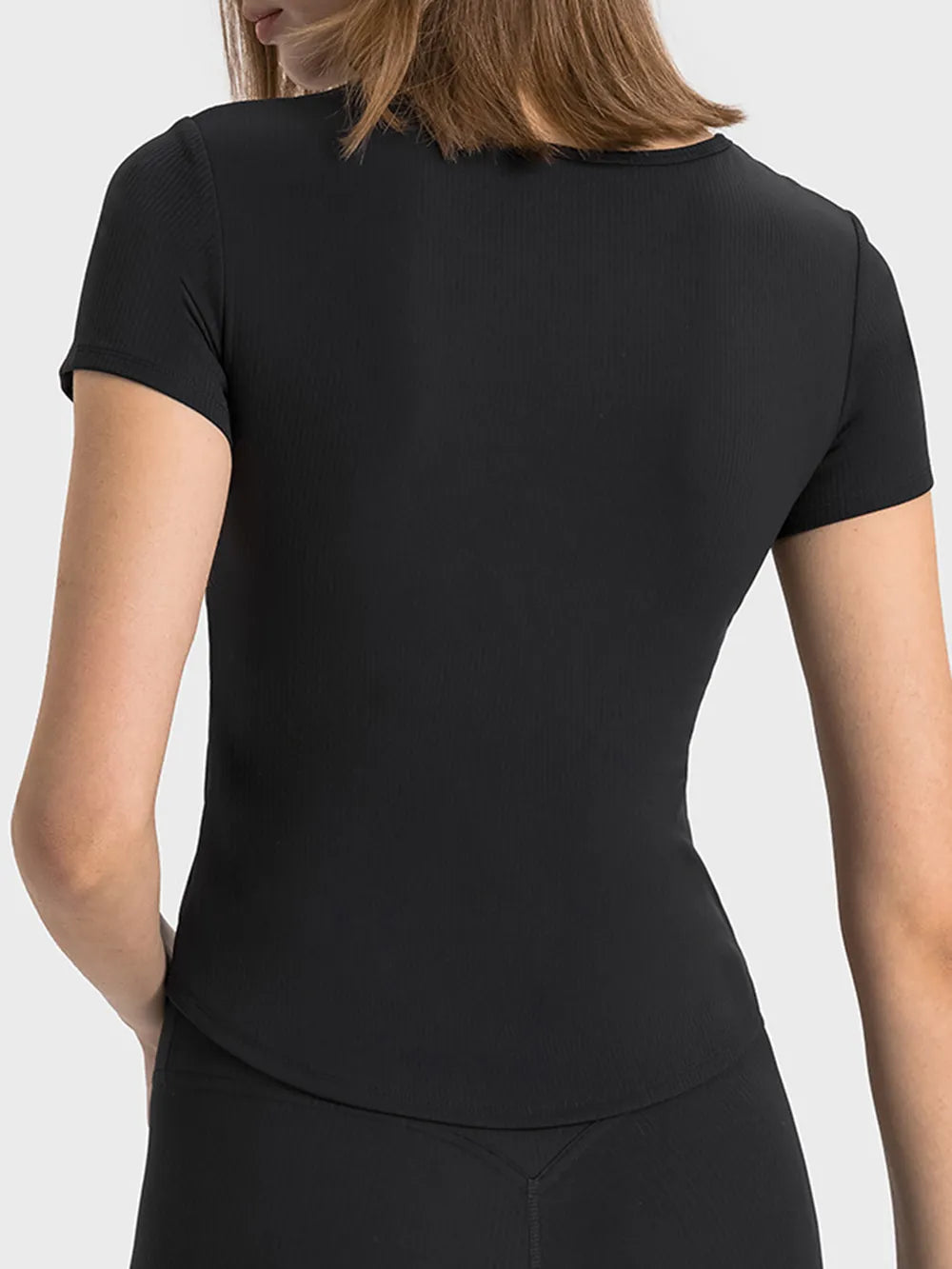 Millennia Notched Short Sleeve Active T-Shirt - cas7m
