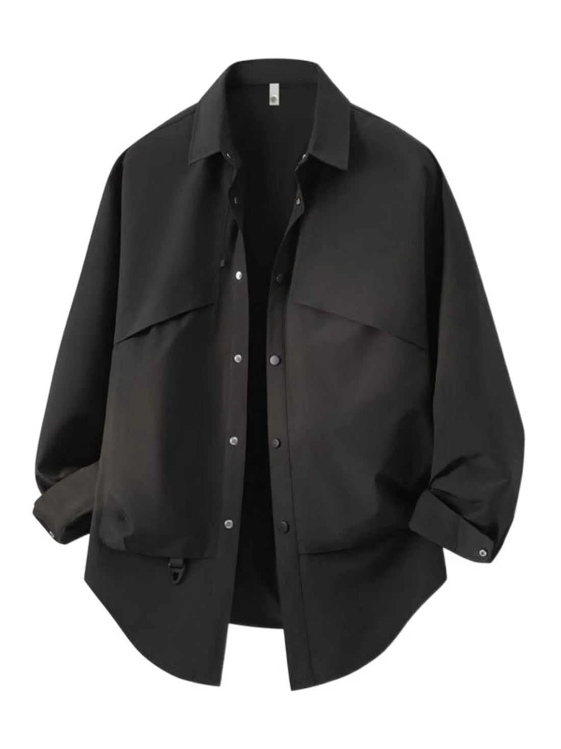 Men's Plus Size Snap Down Long Sleeve Shirt - cas7m