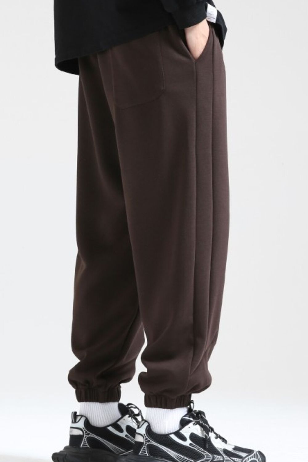 Men's Plus Size Casual Loose Fit Drawstring Sweatpants - cas7m