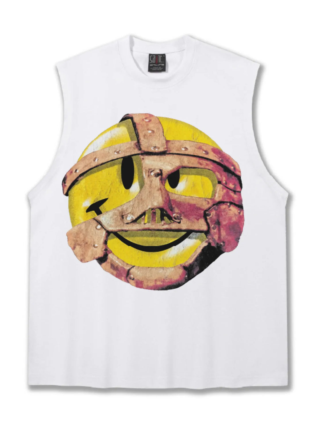 Men's Graphic Round Neck Tank Top - cas7m