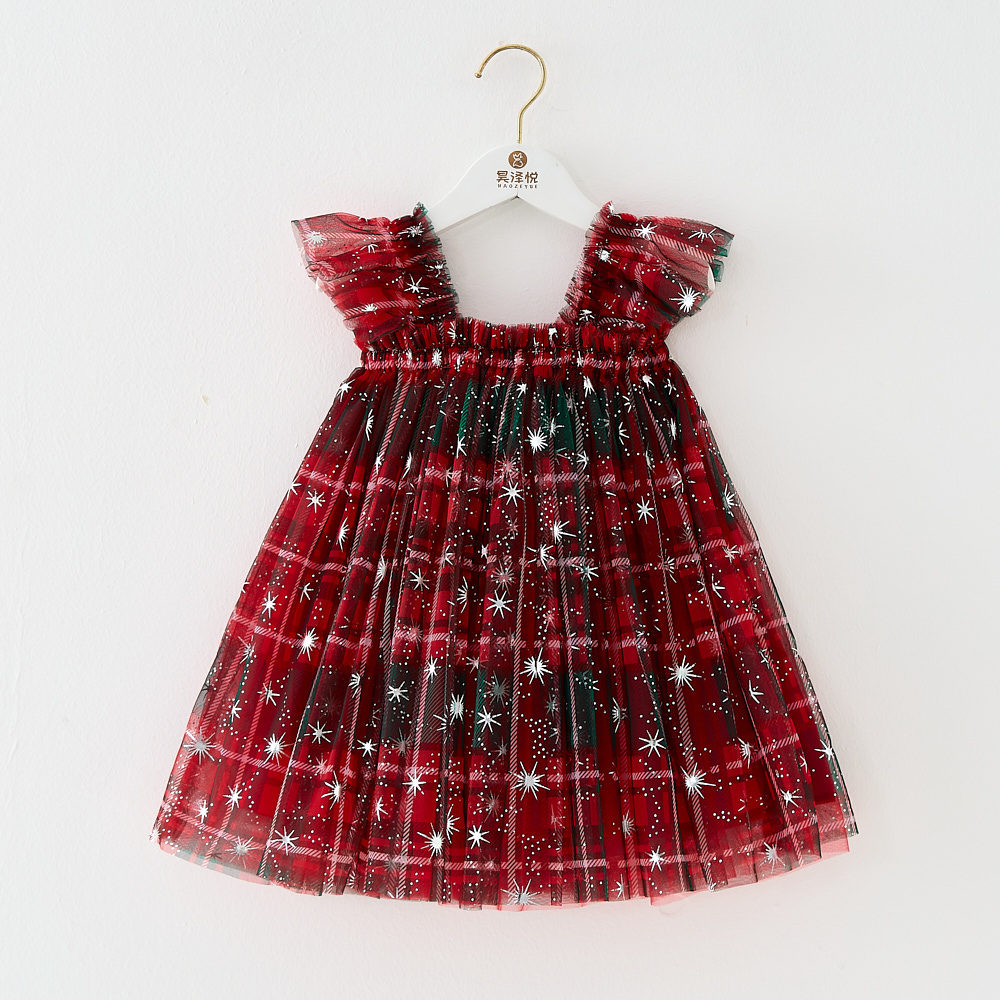 Christmas New Children Shirt XINGX Suspender Skirt For Girls - cas7m