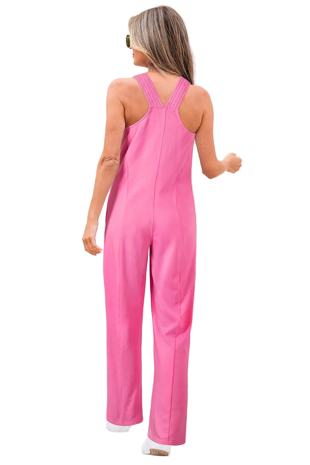 Sleeveless Wide-Leg Jumpsuit - cas7m