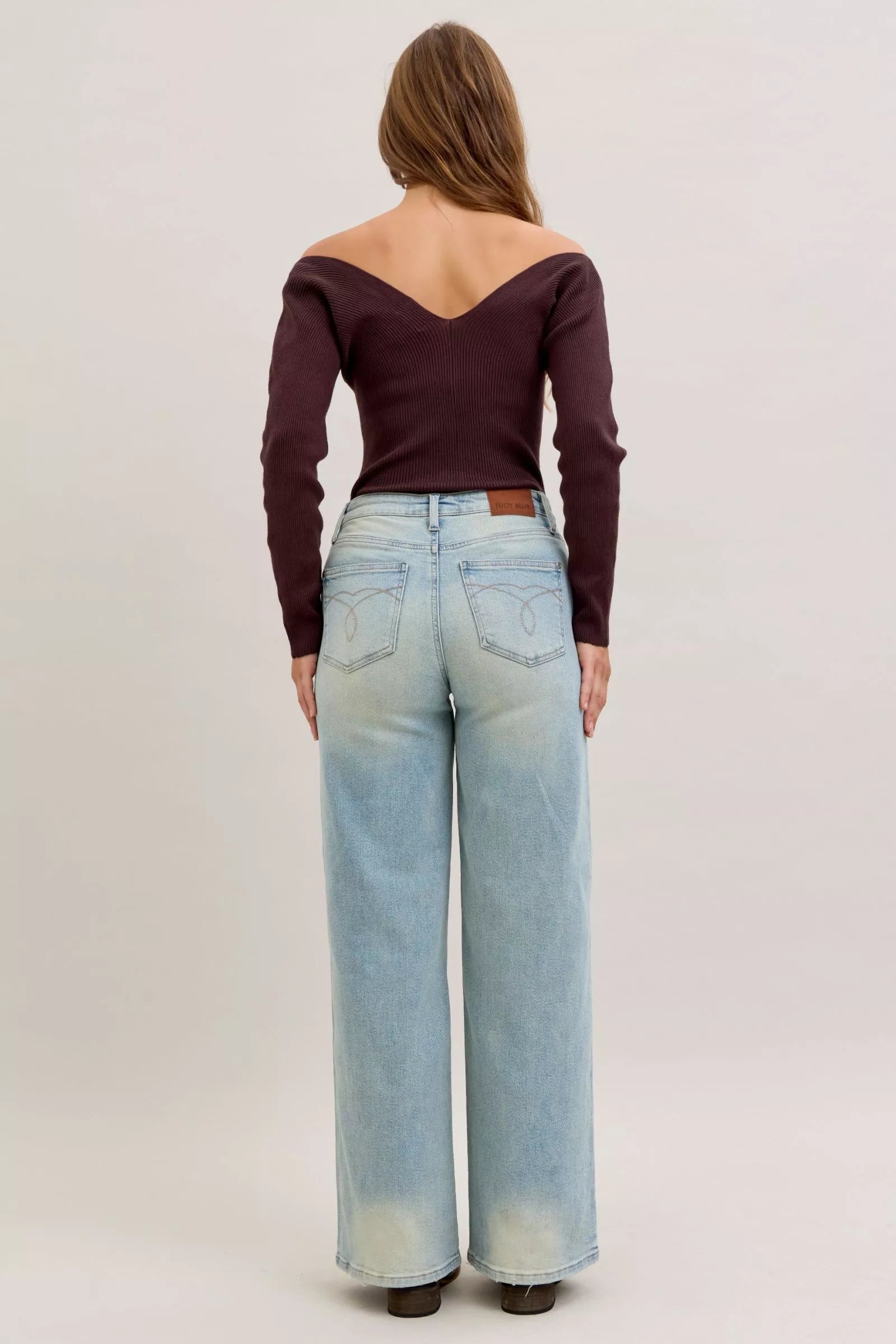 Chic High Waist Straight Leg Jeans - Classic & Versatile - cas7m