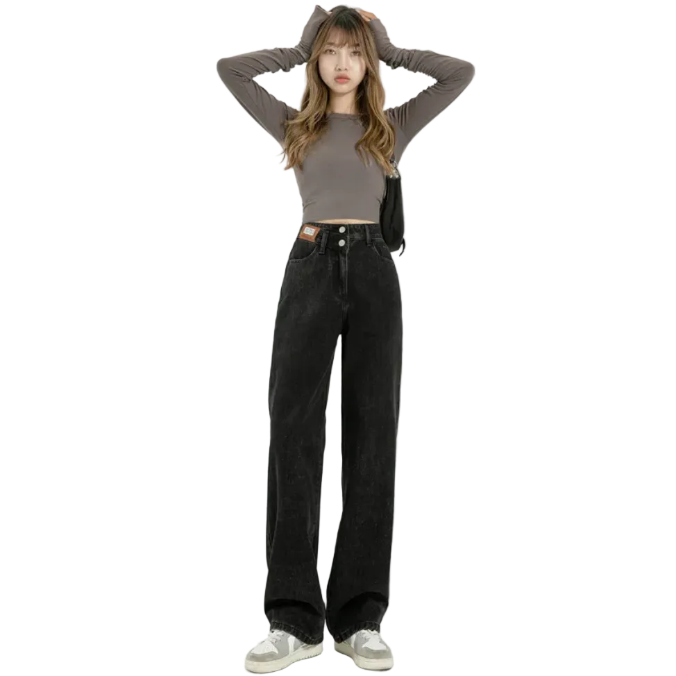 Women's High Waist Wide Leg Jeans