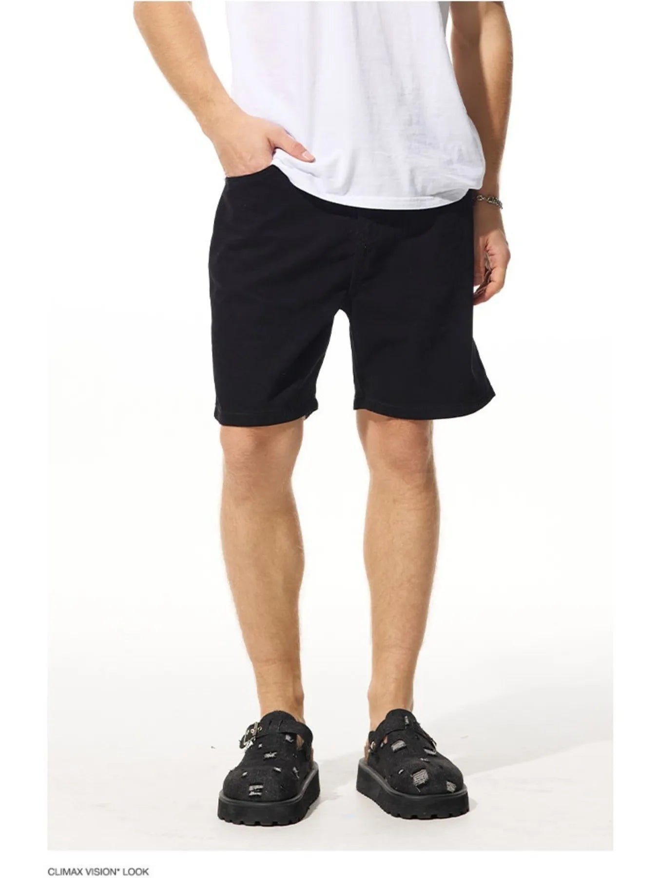 Men's Loose Fit Denim Shorts - cas7m