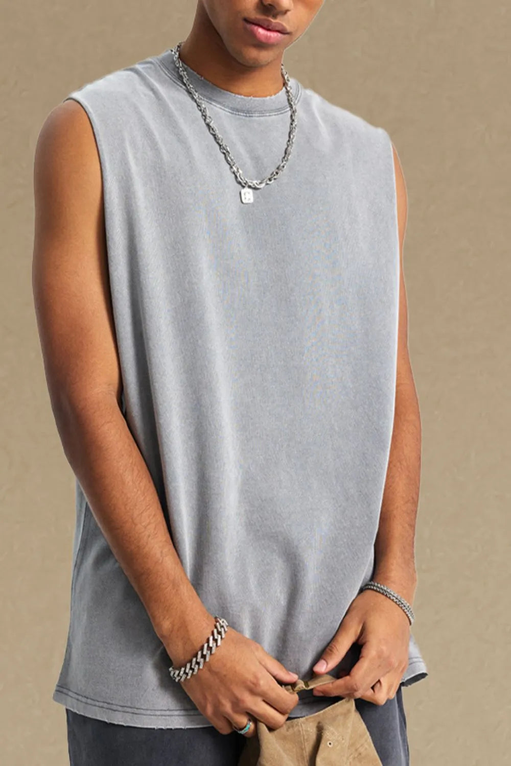 Men's Round Neck Tank - cas7m