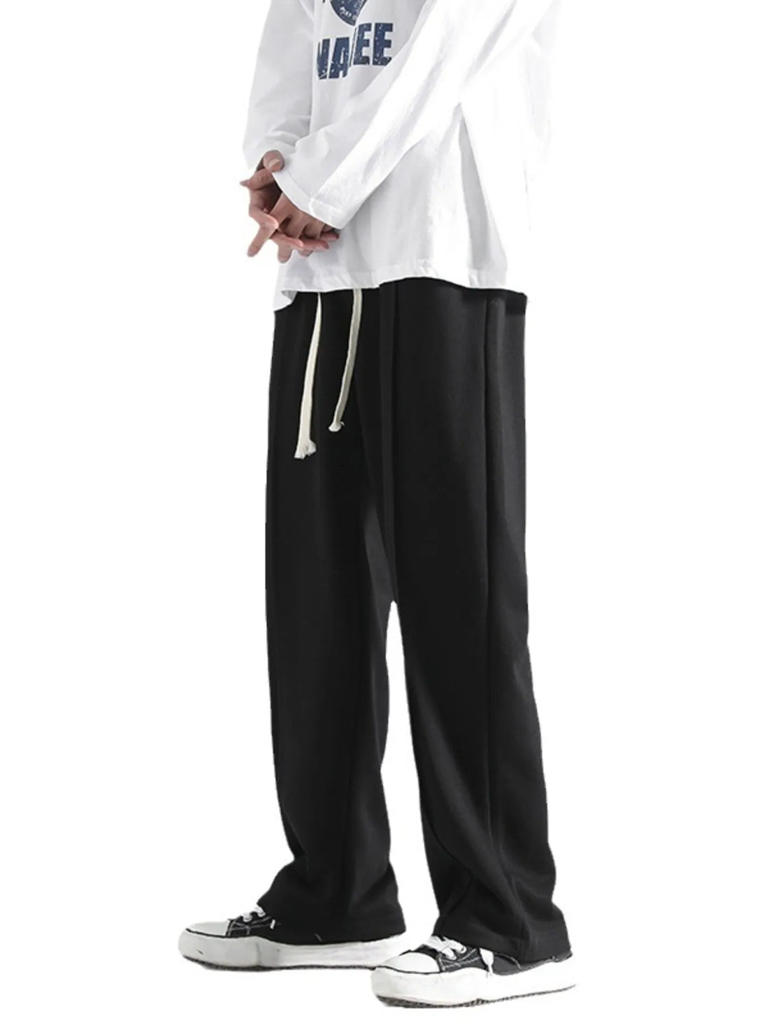 Men's Plus Size Casual Loose Fit Drawstring Sweatpants - cas7m