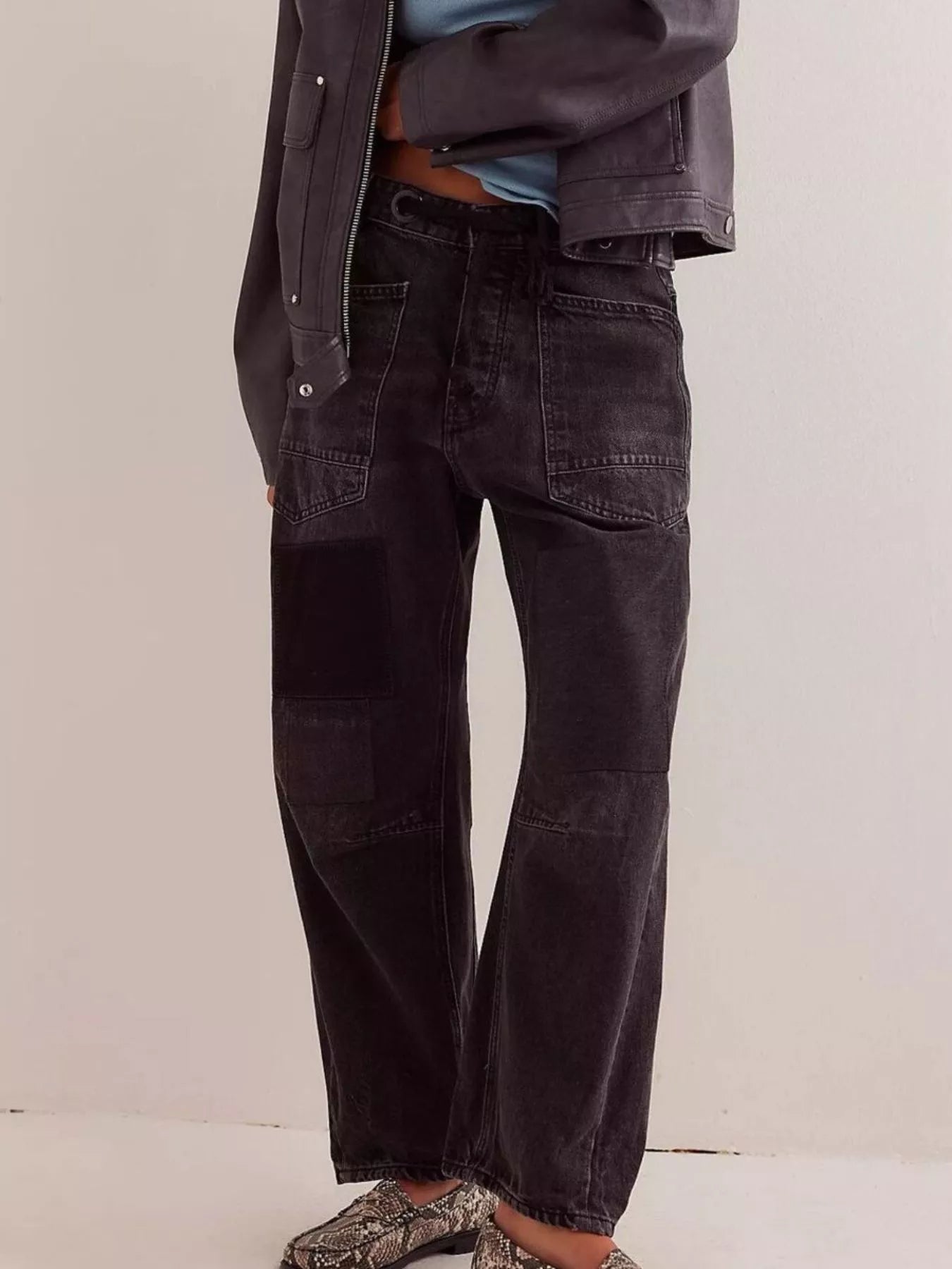 Washed Relaxed Fit Jeans - cas7m