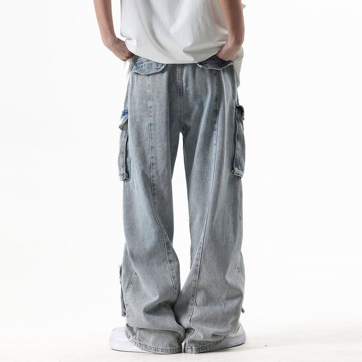 Multi-Pocket Workwear Jeans For Men And Women - cas7m