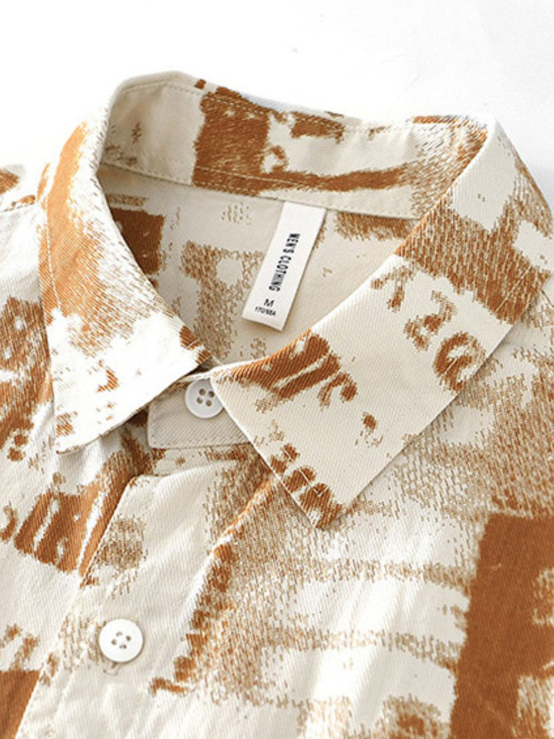 Men's Printed Short Sleeve Shirt - cas7m