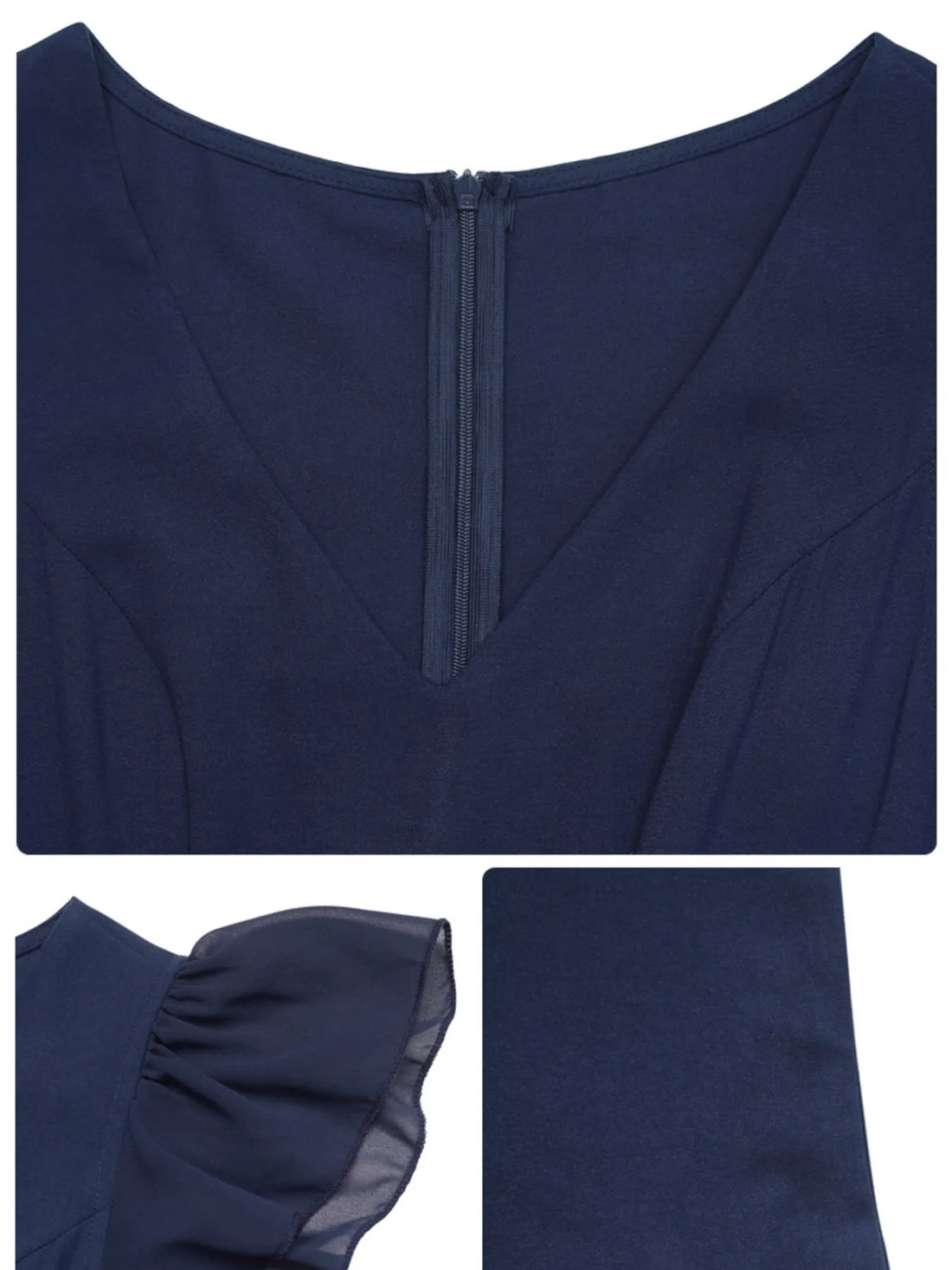 V-Neck Wide Leg Jumpsuit - cas7m