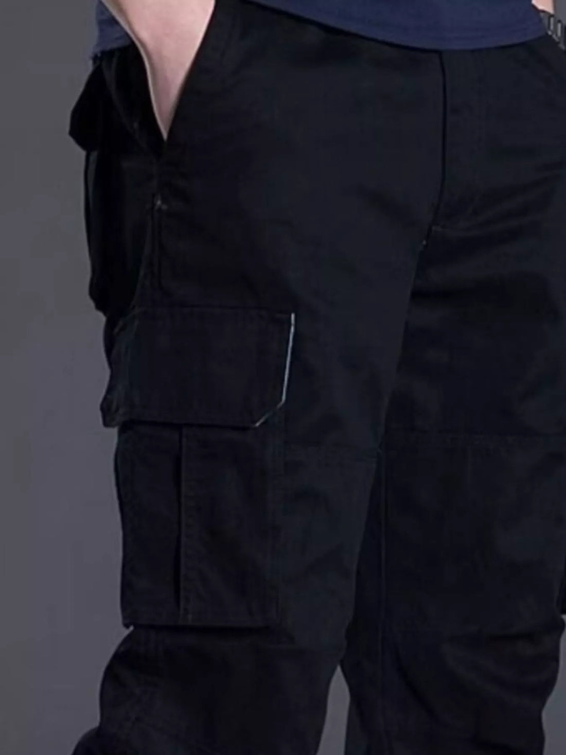 Men's Plus Size Relaxed Fit Cargo Pants - cas7m