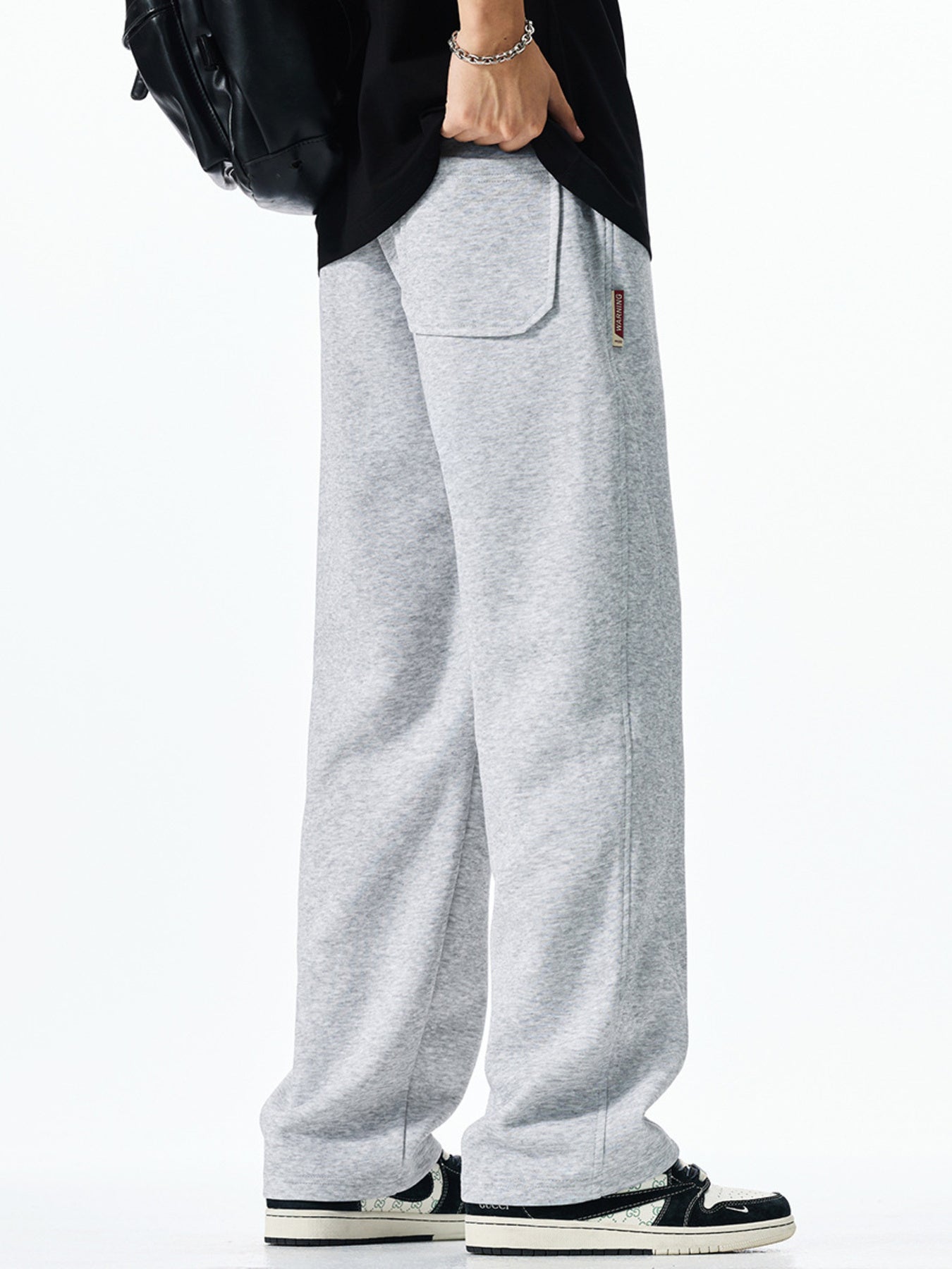 Men's Plus Size Casual Loose-Fit Drawstring Sweatpants - cas7m