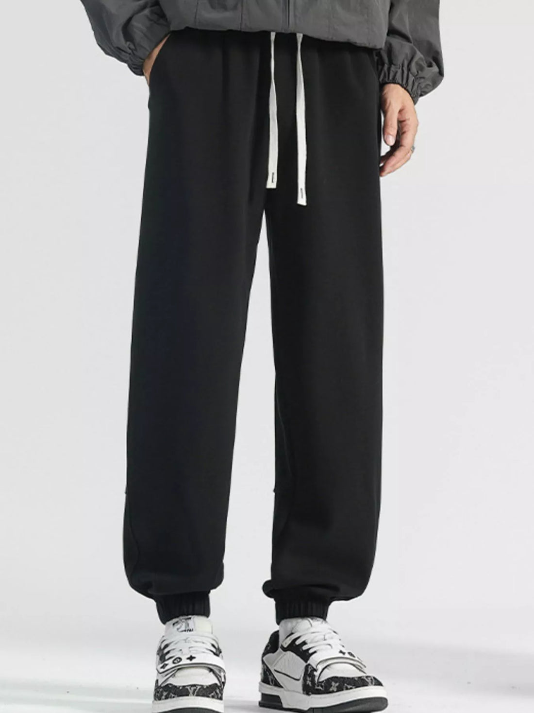 Men's Plus Size Casual Loose Fit Drawstring Pants - cas7m