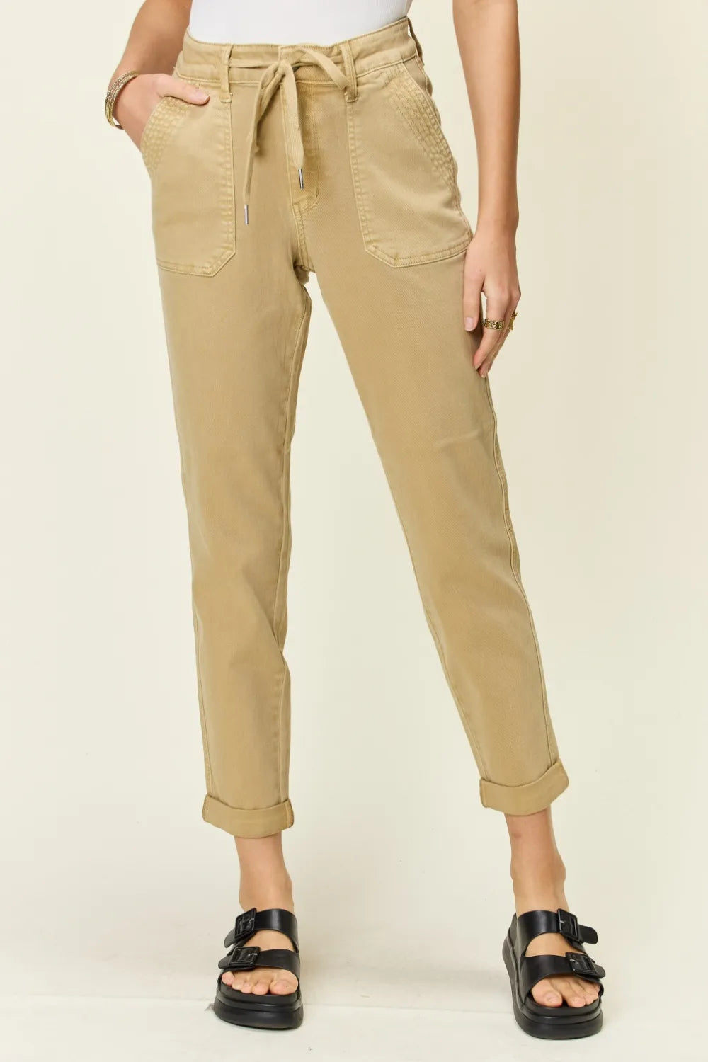 Judy Blue Full Size High Waist Jogger Jeans - cas7m