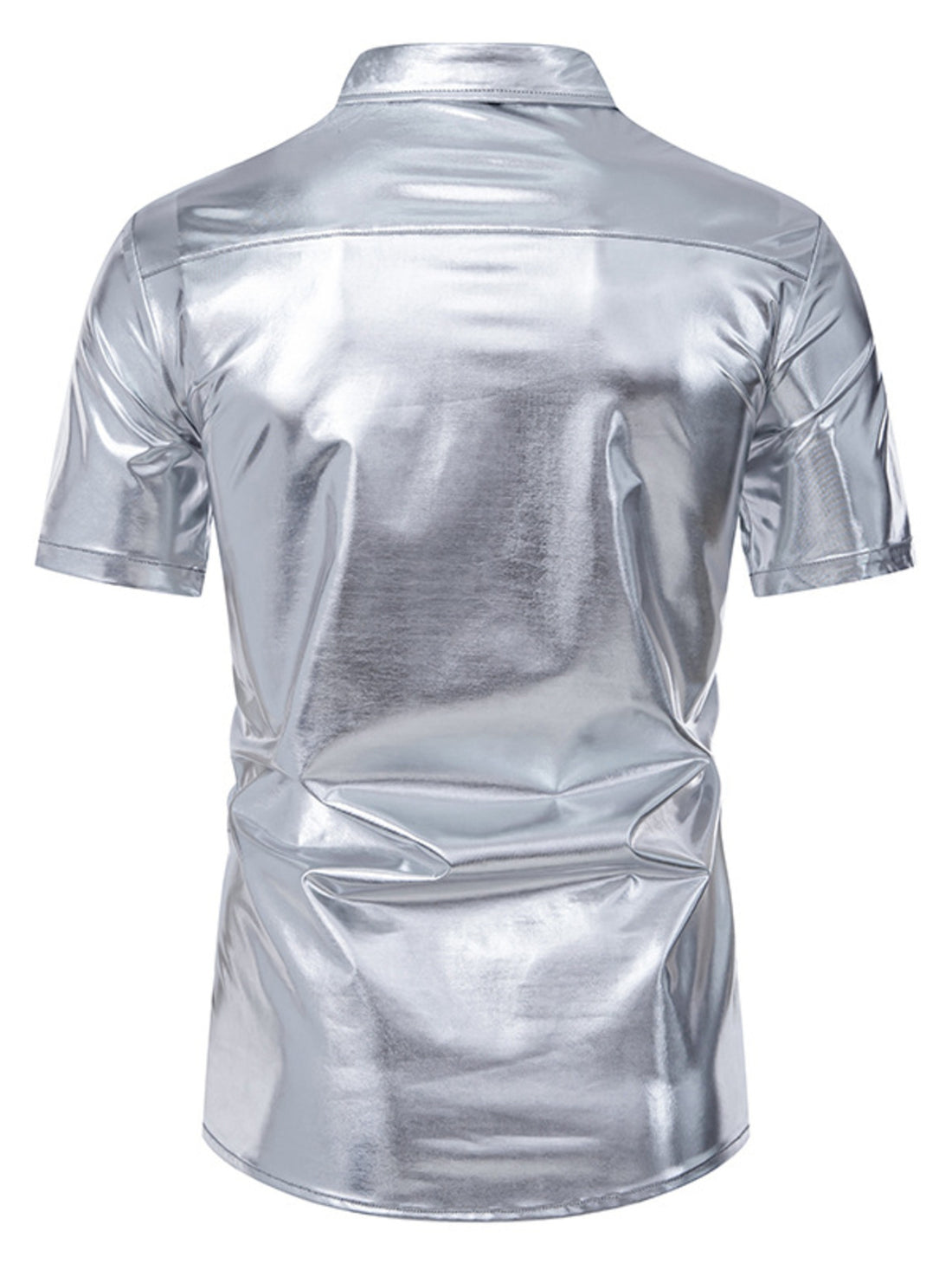 Men's Button Up Short Sleeve Shirt - cas7m