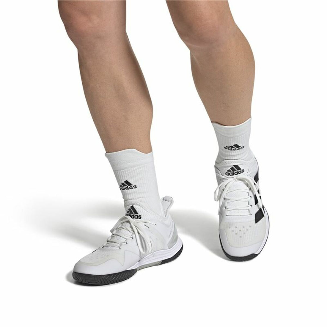 Men's Tennis Shoes Adidas Adizero Ubersonic 4 White - cas7m