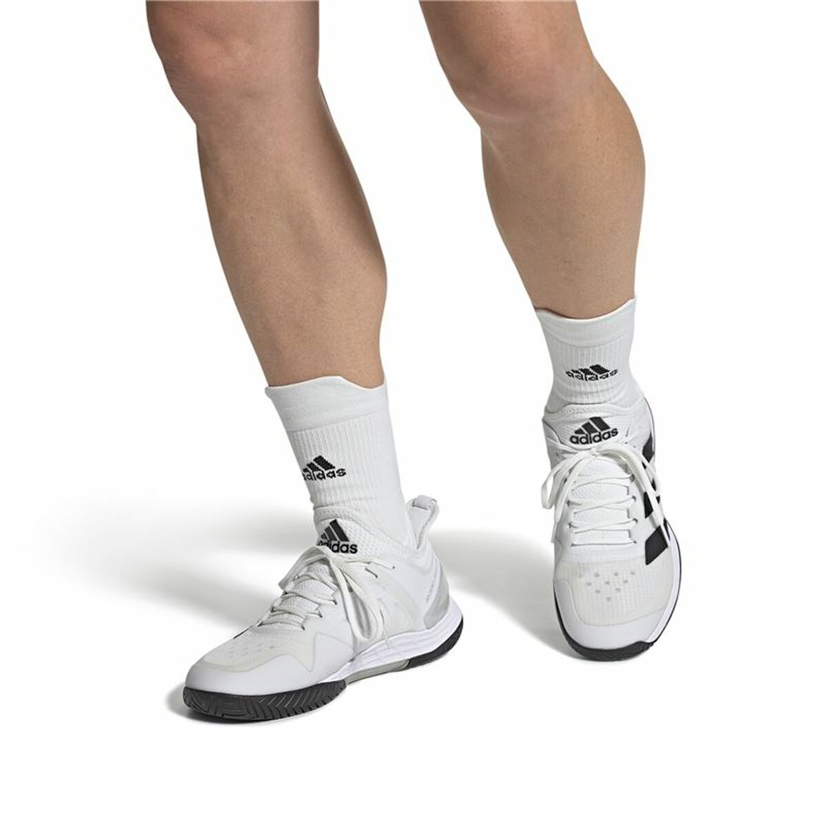 Men's Tennis Shoes Adidas Adizero Ubersonic 4 White - cas7m