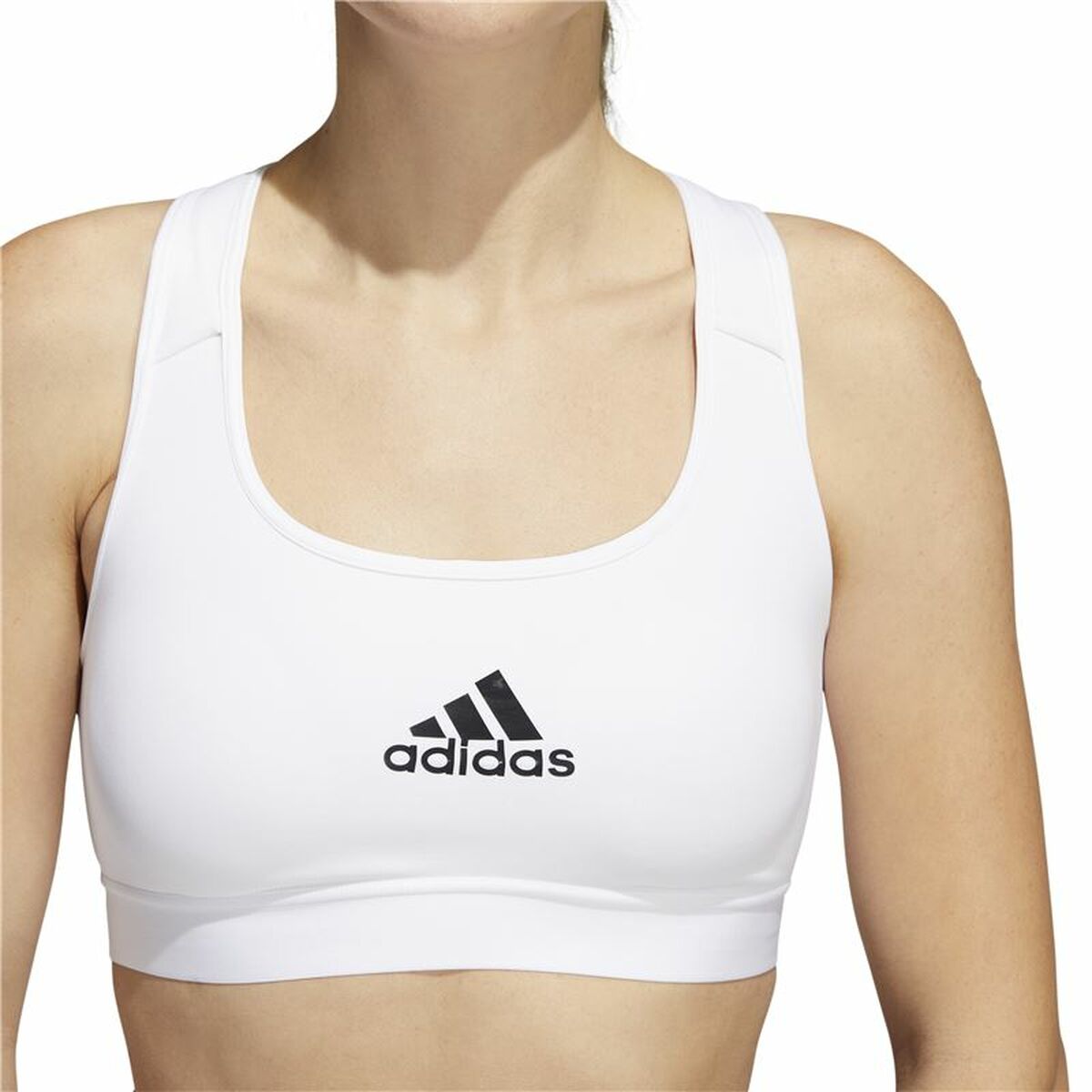 Sports Bra Adidas PowerReact Training White - cas7m
