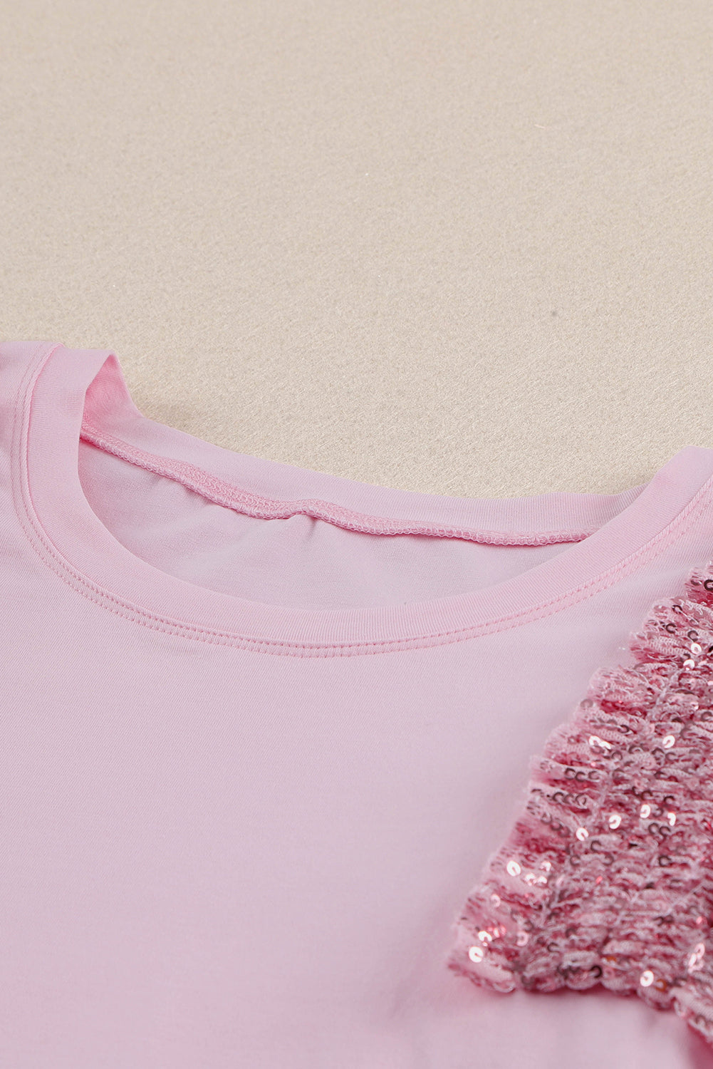 Sequin Round Neck Tank - cas7m