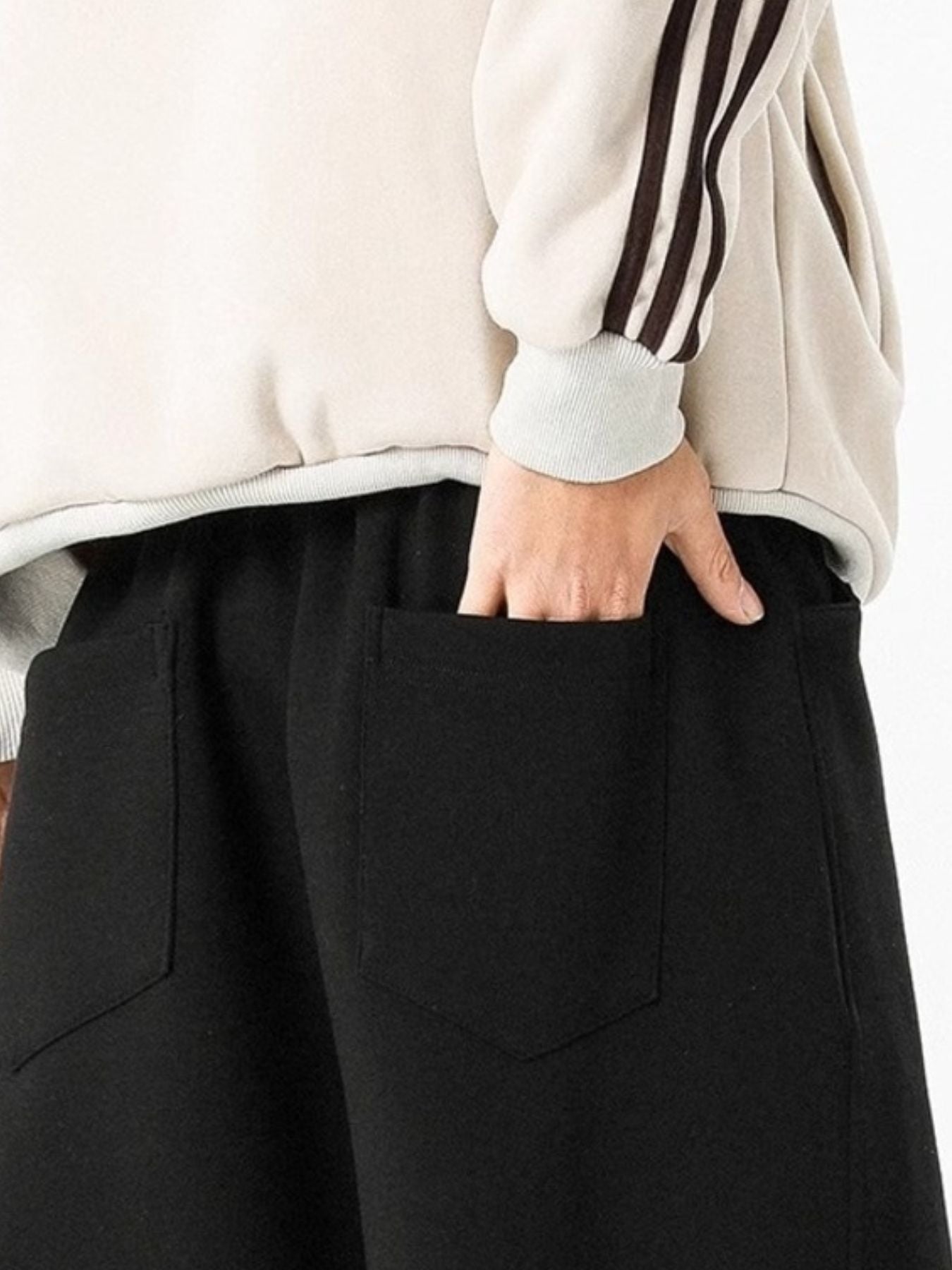 Men's Plus Size Wide Leg Sweatpants - cas7m