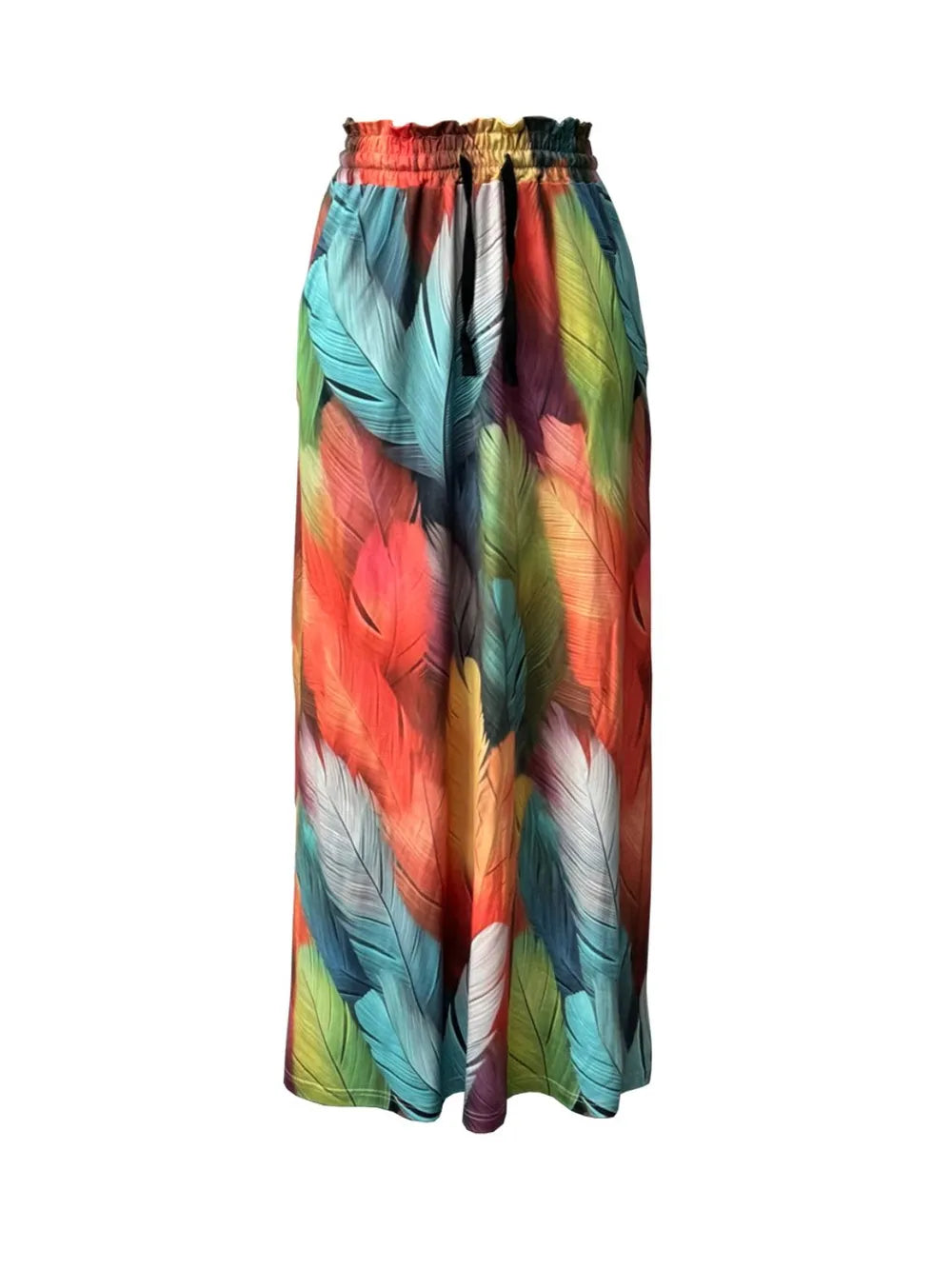Printed Maxi Skirt with Pockets - cas7m