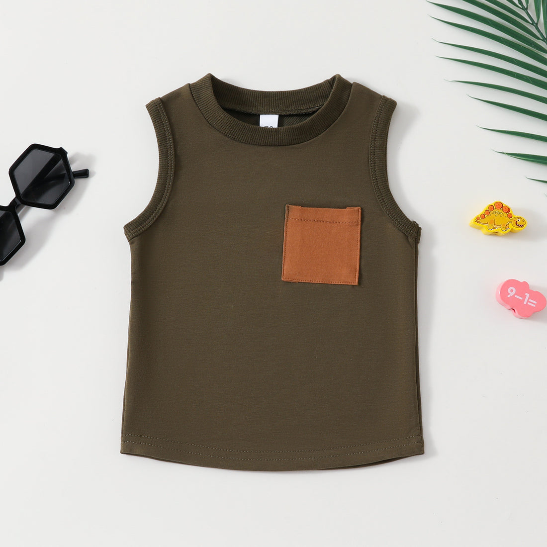 Baby Clothing Sleeveless Vest Shorts 2 Piece Set - cas7m