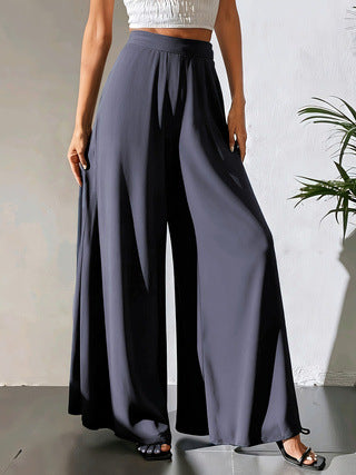 Casual Chiffon Wide-leg Pants Loose Trousers - cas7m