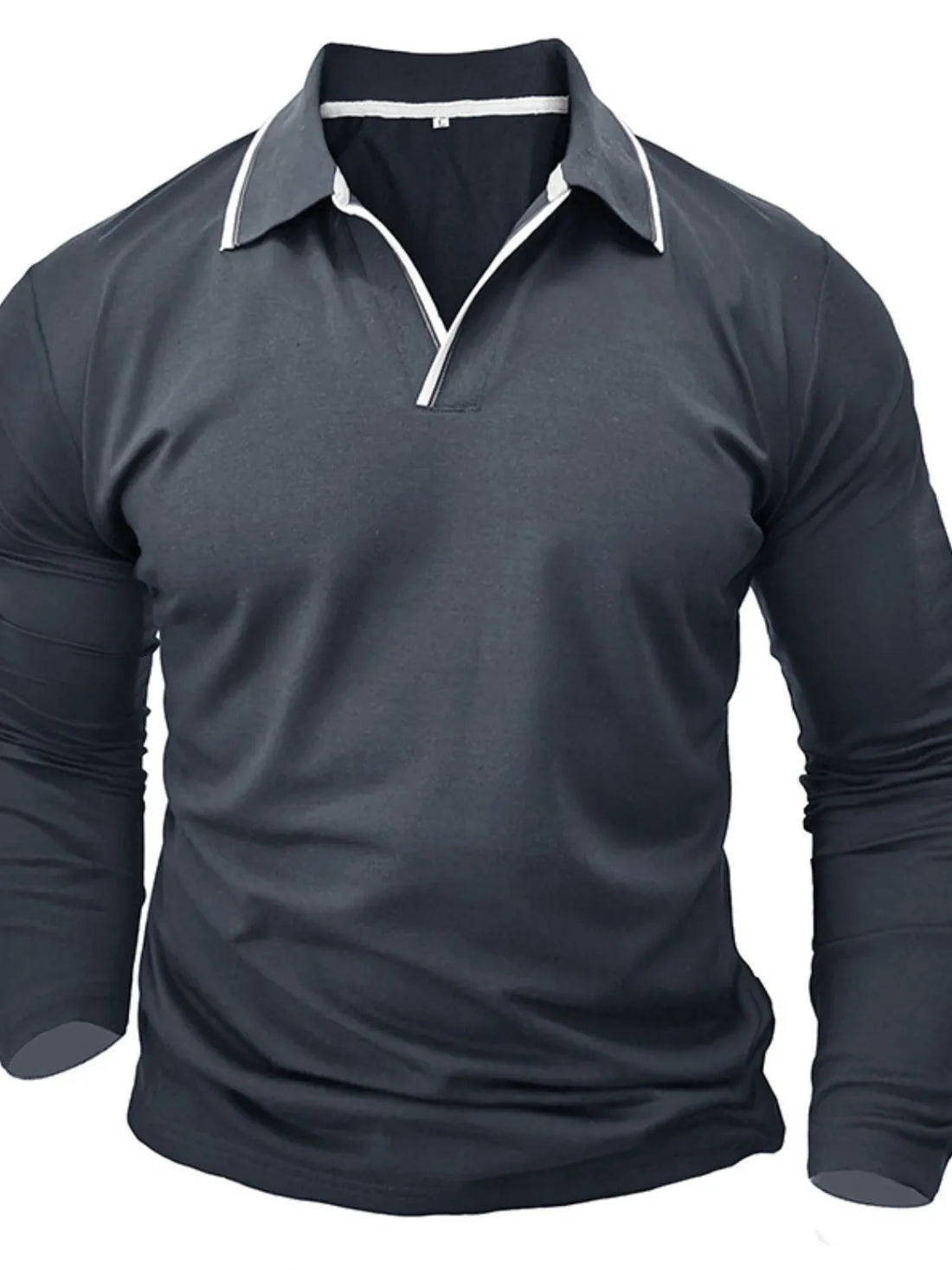 Men's Classic Long Sleeve Polo Shirt - cas7m
